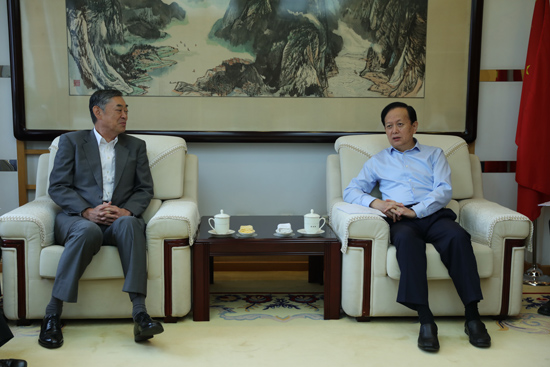 李寶善社長會(huì)見日本駐華大使橫井裕。（攝影：李國良）